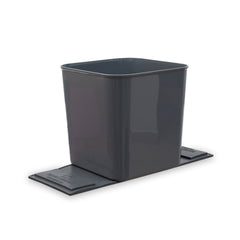 Large car trash can with wide stability flap, compact rectangular bin displayed on a white background.