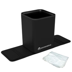 Medium Car Trash Can with Stability Flap - Black