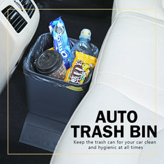 Car Trash Can Waterproof Auto Garbage Bin - Gray