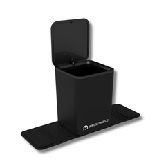 Medium Car Trash Can with Stability Flap - Black