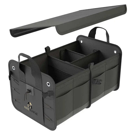 Large Capacity Car Trunk Organizer With Lid