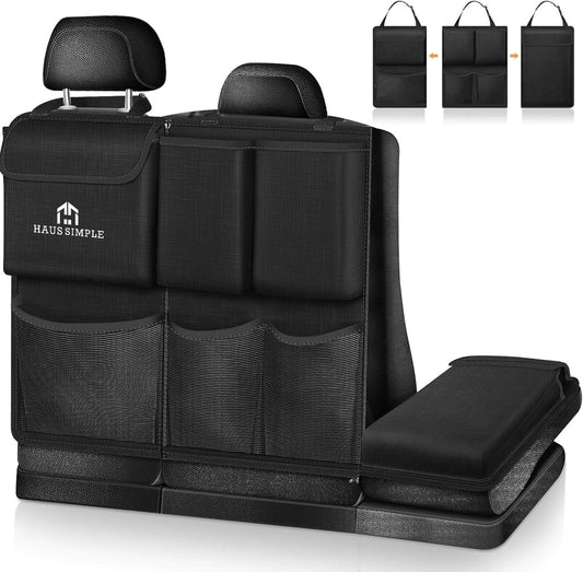 Detachable Car Back Seat Organizer With Zippers