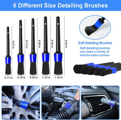 Multi Purpose Car Washing and Detailing Cleaning Brushes