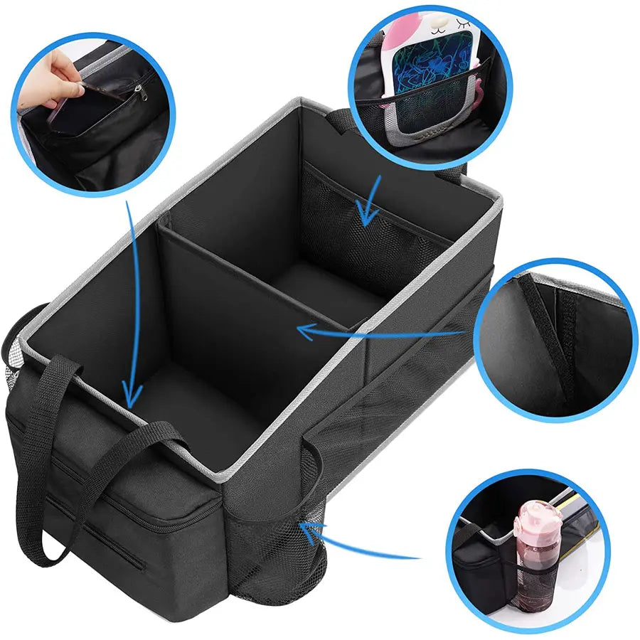 Passenger Seat Organizer with Cup Holder