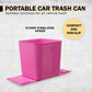 Car Trash Can Waterproof Auto Garbage Bin - Pink