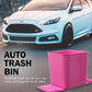 Car Trash Can Waterproof Auto Garbage Bin - Pink
