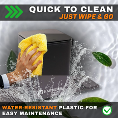 Medium Car Trash Can with Stability Flap - Black