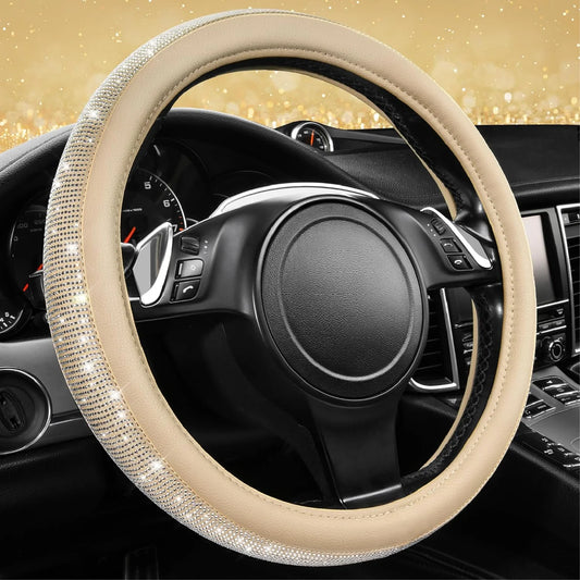 Rhinestone  Universal Car Steering Wheel Cover for Women